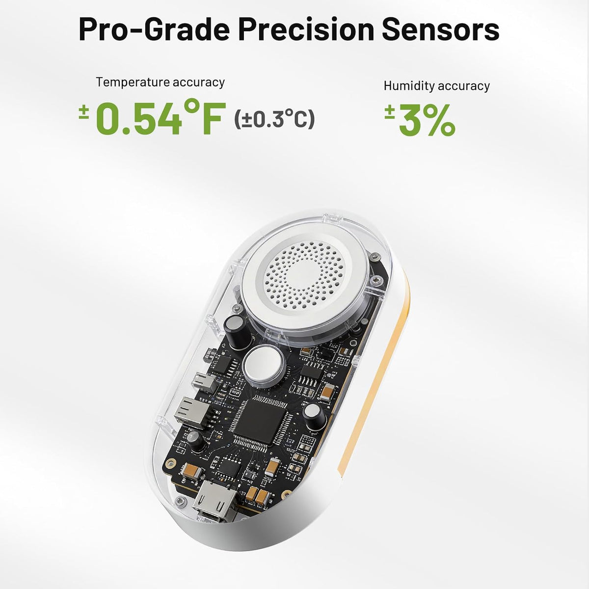 MOCREO 2000ft Remote Temperature Humidity Monitor, 3 Sensors, Freeze Alert