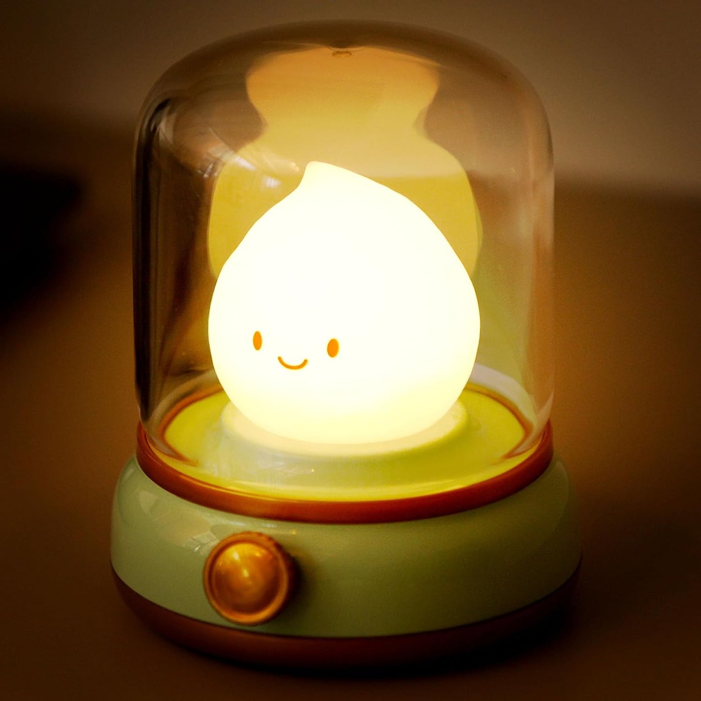 WANIDEA Cute Night Light, Kids Night Light with Batteries, Bedroom Decor | Rechargeable, Stepless Dimming, 15min Delayed Shut-off, Kids' Gifts, Desk Lamp