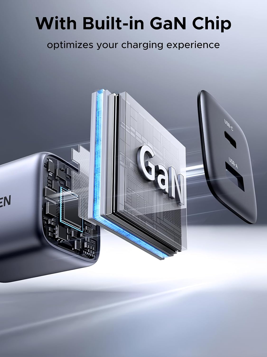 UGREEN 35W USB C Charger for iPhone 17 Fast Charging, Nexode 2-Ports GaN Foldable PPS Compact Fast Wall Charger Block for iPhone 17/16/15, Galaxy S25/S24/S23, Pixel 10/9/8, iPad, MacBook, Steam Deck