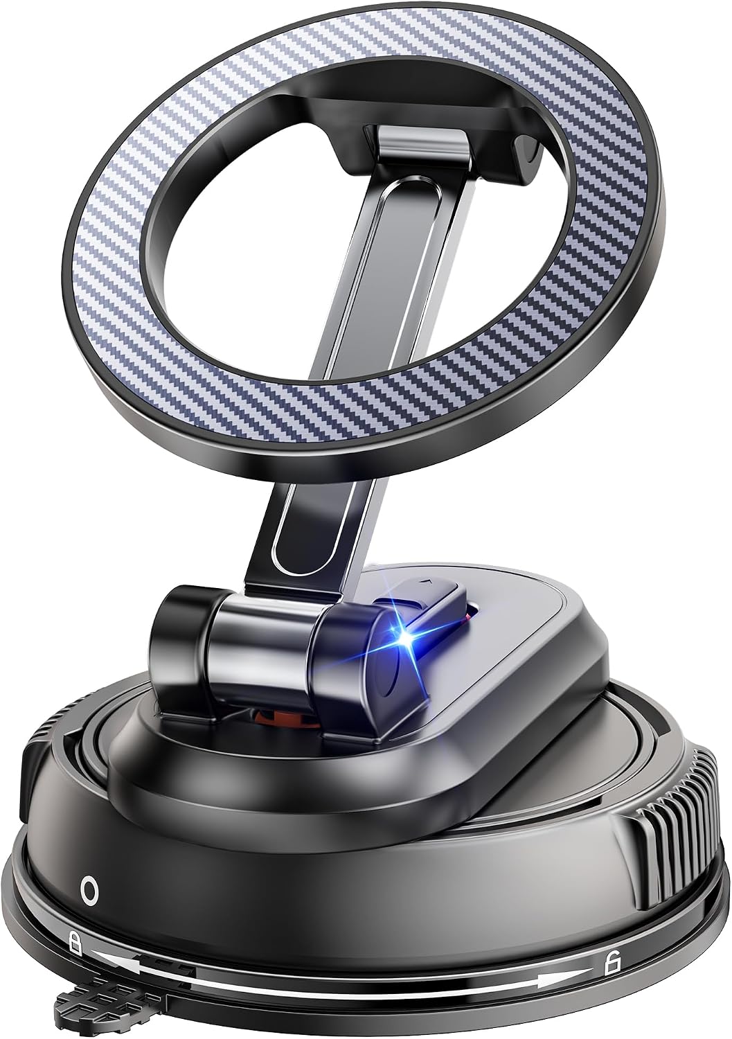 2-IN-1 Detachable MagSafe Car Mount, Vacuum Magnetic Phone Holder for Car | [2800gf Strong Magnet & 89+LBS Suction Base] Phone Holders for Your Car, 360° Adjustable Car Phone Holder for iPhone 17-12