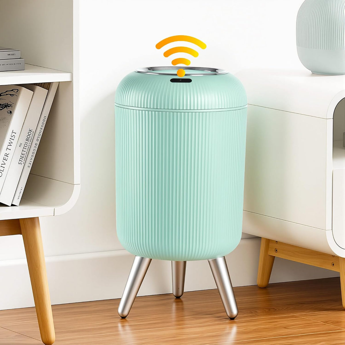 Motion Sensor Bathroom Trash Can,3 Gallon Auto Touchless Trash Bin