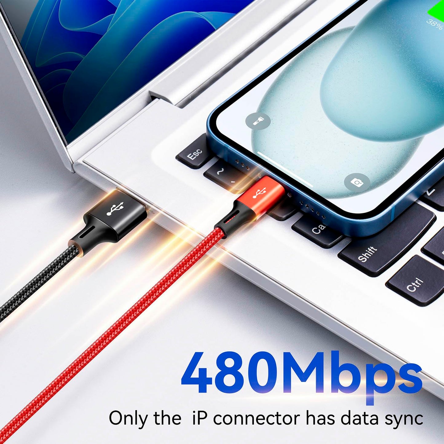 4 in 1 Multi Charging Cable ,3.5A Multiple Charger Cord Braided,2Pack 4Ft | Multi USB Cable, Car Charging Cord with Lightning/Type C/Micro Ports for Cell Phones/iPhone17-8/Tablets/Galaxy & More