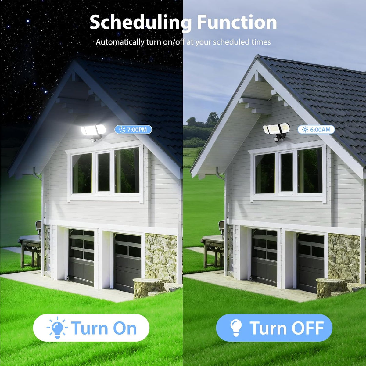120W Smart Flood Light Outdoor, 12000lm Outdoor Security Lights with Motion Sensor, WiFi Alexa Floodlight APP Control, 2700K-6500K LED Light for Outside, IP65 Waterproof, Black