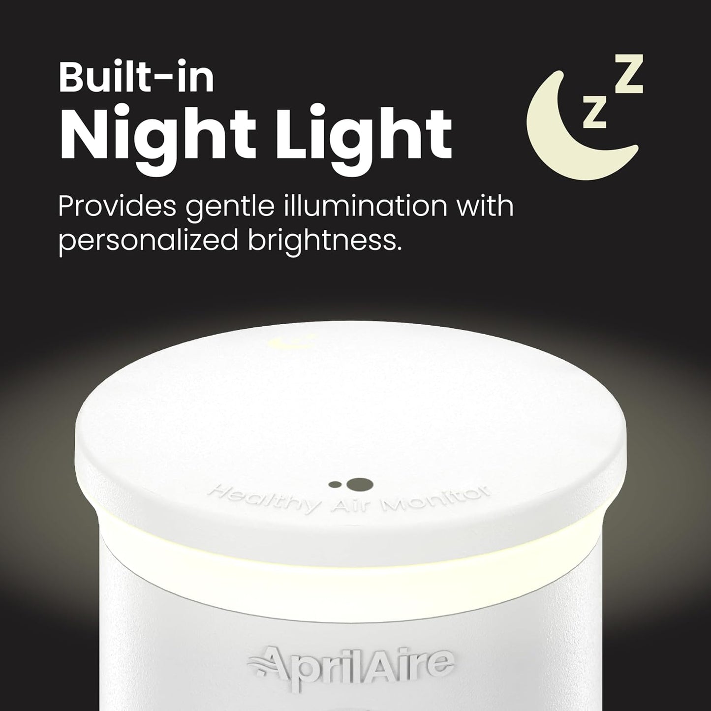 AprilAire ZAWTHCPV Smart Indoor 5-in-1 Wi-Fi Air Quality Monitor (CO2, VOC, PM 2.5, Particulate Matter, Humidity and Temperature), App Controlled IAQ Monitor for Home Air Quality Sensor