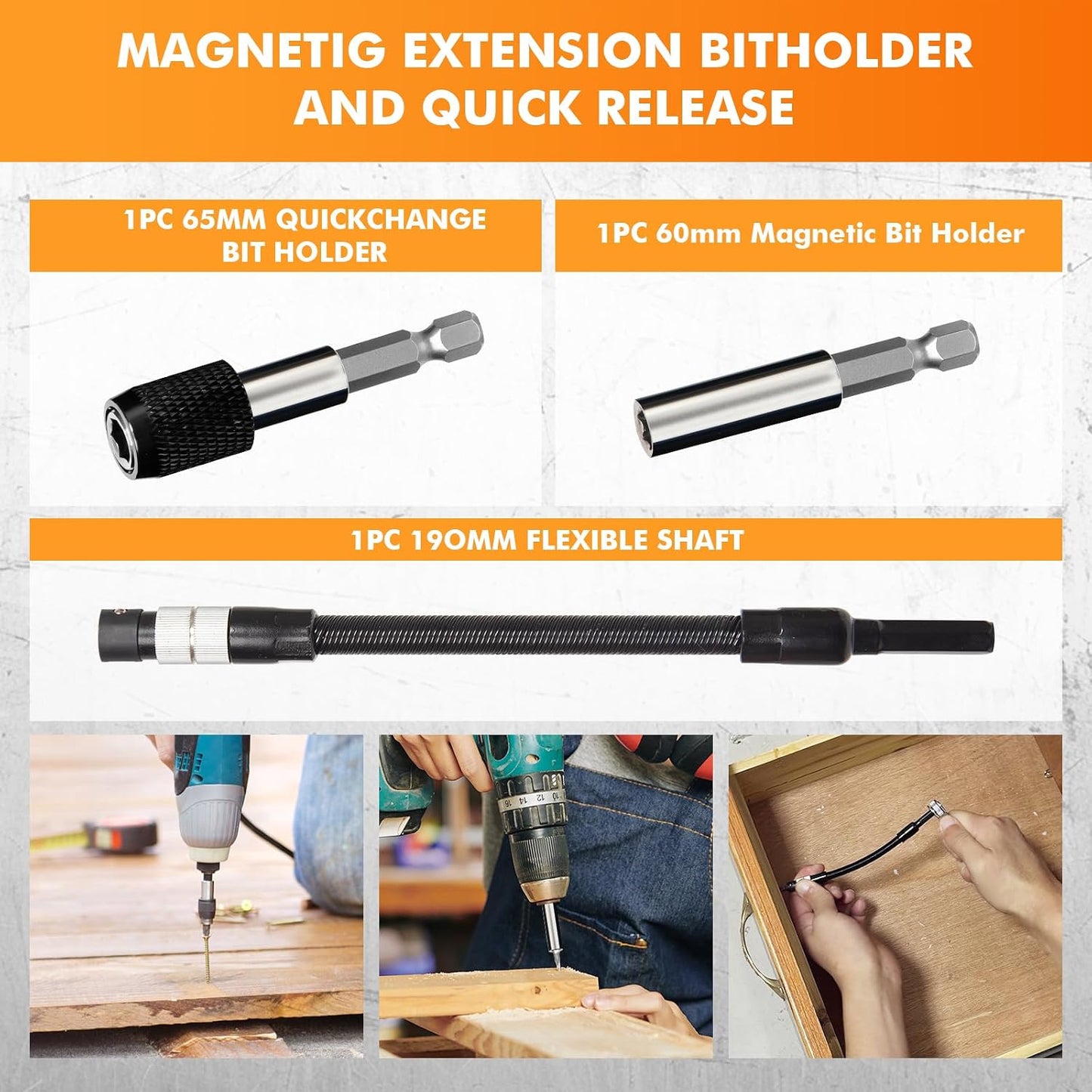 237-Piece Screwdriver Bit Set with Ratchet & Security & 20 Precision Bits | Chrome vanadium steel. Includes standard, security & 20 precision bits + dedicated handle. For home, auto, electronics