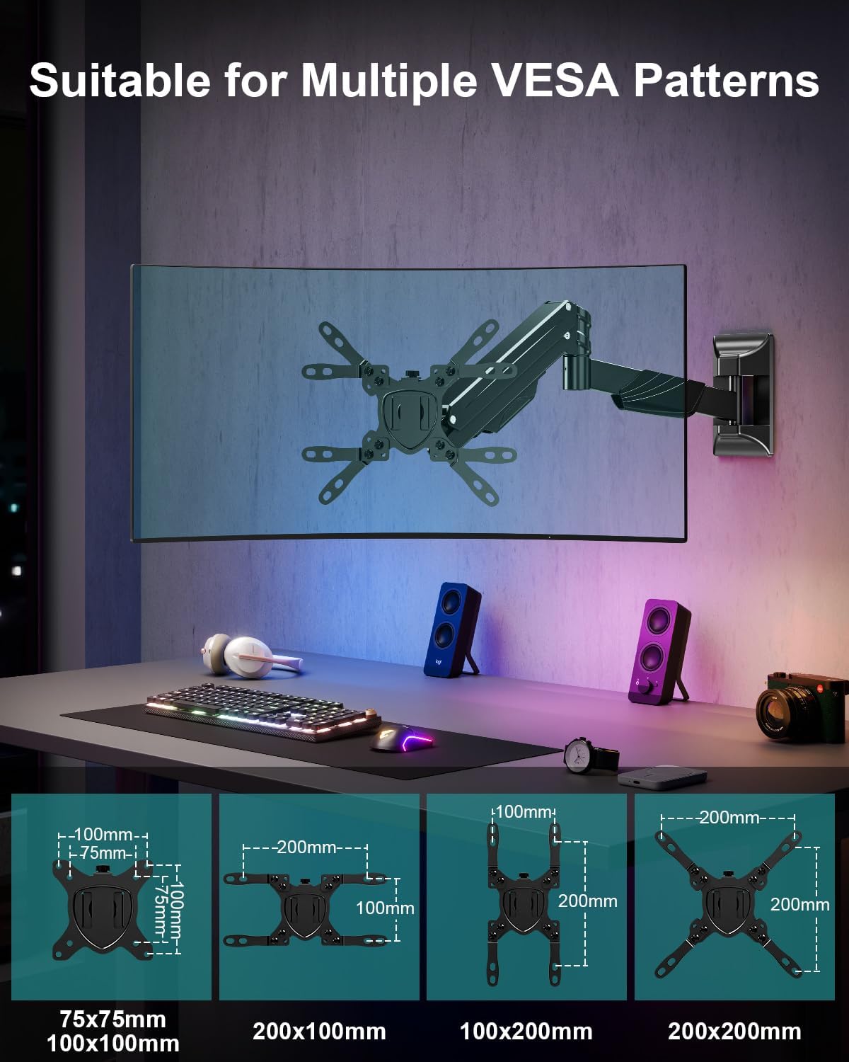 MOUNT PRO Monitor Wall Mount for Max 43" Ultrawide Screens