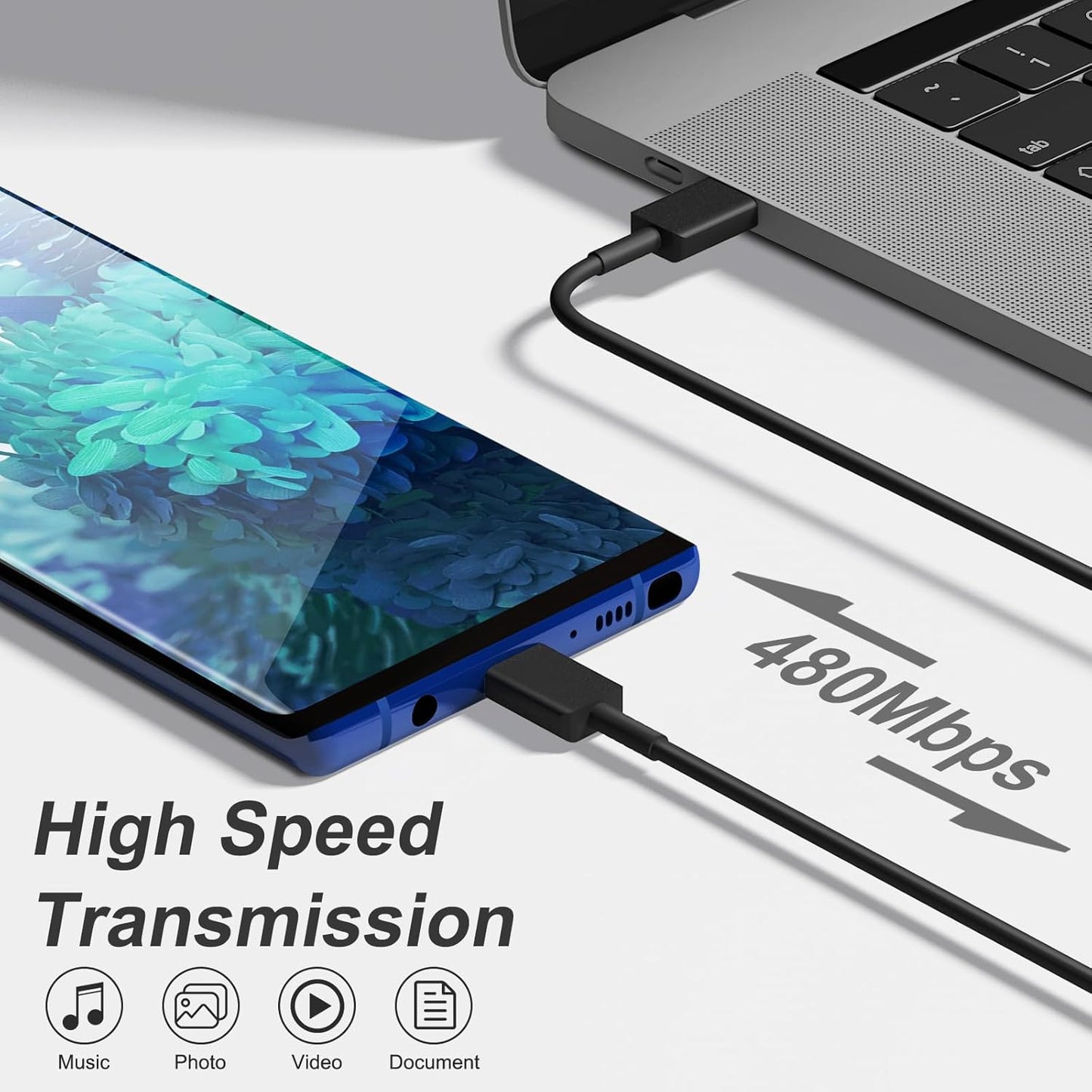 USB C Charger Type C Charger Fast Charging Long 10FT 45W Samsung Charger | for iPhone Air/17/17 Plus/17 Pro/17 Pro Max/16/16 Plus/16 Pro/16 Pro Max/15 Pro Max/iPad Pros/Samsung Galaxy S26/S25,Android