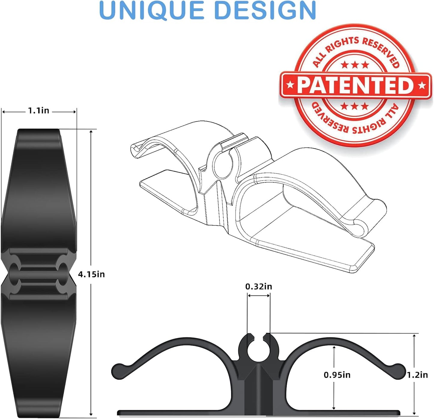 Lancord Cord Organizer for Appliances, 8 Pack Appliance Cord Organizer | Upgraded Kitchen Appliance Cord Organizer Stick On Cord Wrap Cord Holder for Appliances Mixer, Coffee Maker, Pressure Cooker