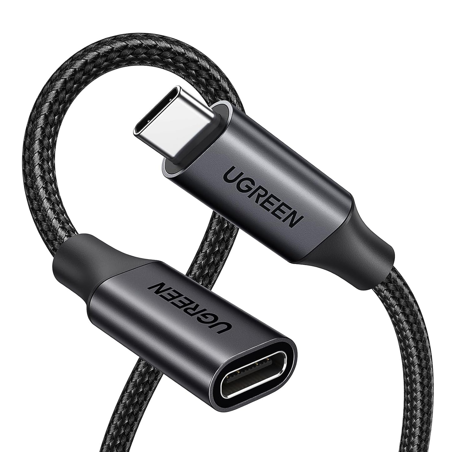UGREEN USB C Extension Cable, (10Gbps/100W) USB C Extender 3.3 ft | Fast Charging & Transfer Type C Male to Female Cord Compatible with PSVR2/MacBook Air M2 Pro//iPad Pro/Magsafe