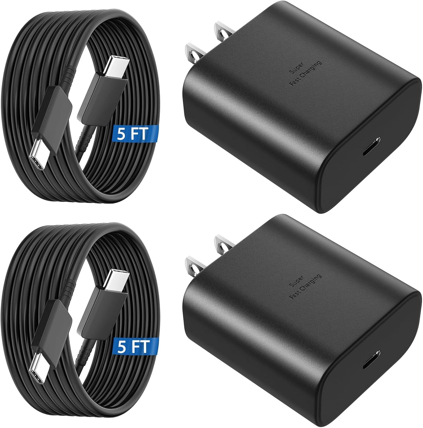 45W USB C Super Fast Charger Type C Charger Fast Charging Android Phone Charger Block with 10FT Type C Charging Cable for Samsung Galaxy S26 Ultra/S26/S26+/S25/S25 Ultra/S25+/S24 Ultra/S23 Ultra/S22