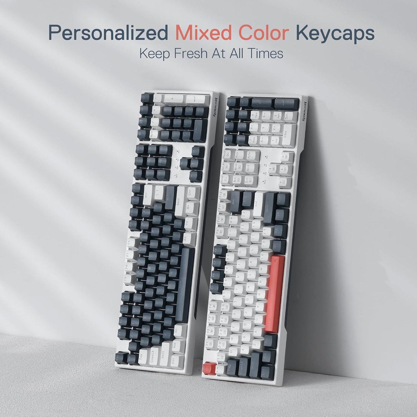 Redragon K668 108-Key Hot-Swap Wired RGB Gaming Keyboard, Extra 4 Hotkeys | Dedicated Shortcut Keys for Mute, Calc & Desktop, Cushioned Noise Dampening for Creamy Thocky Sound, Swap-Ready, PRO Software