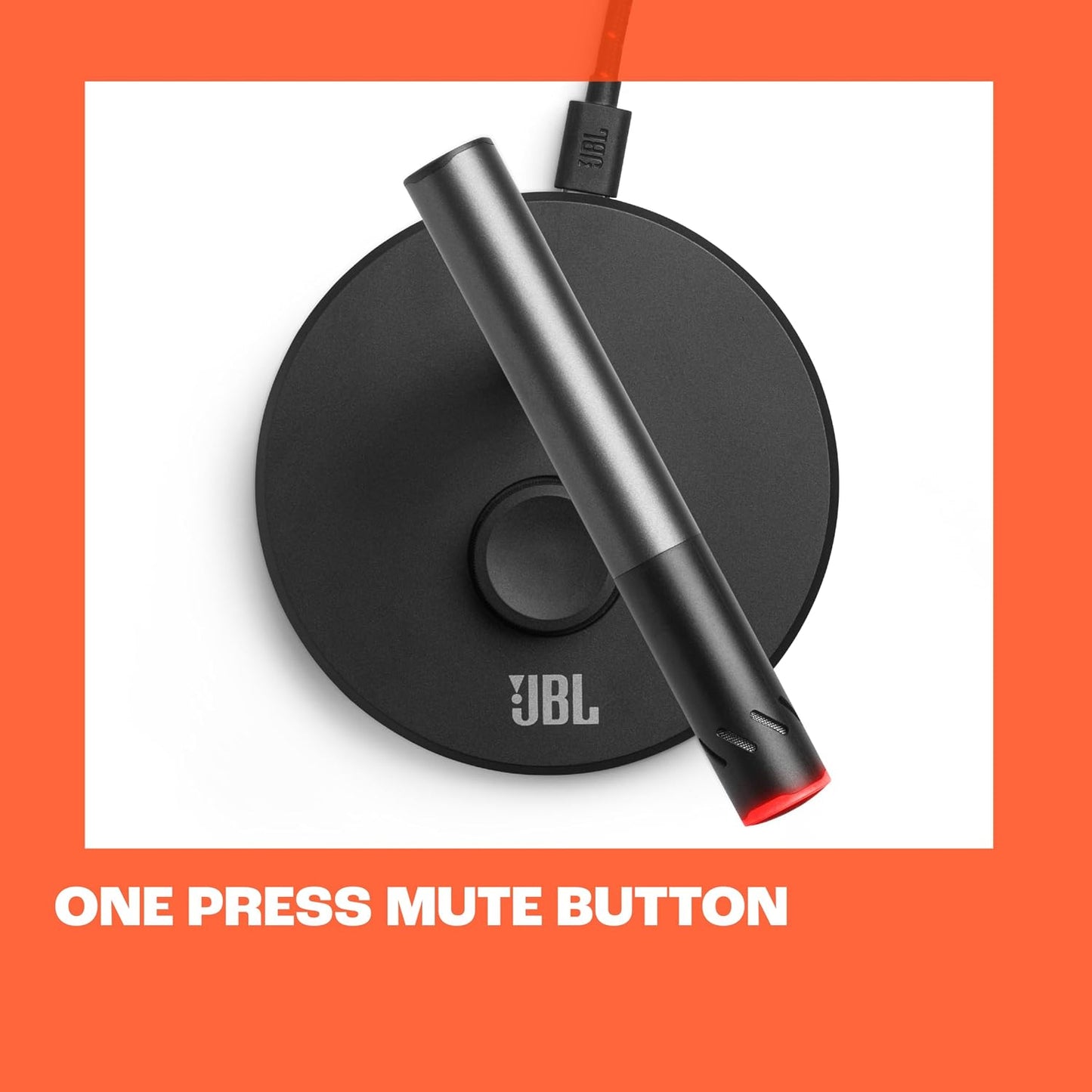 JBL Quantum Stream Talk - Recording and Gaming. - Black | Single condenser microphone for perfect streaming, Single voice pick-up pattern, One-press mute button