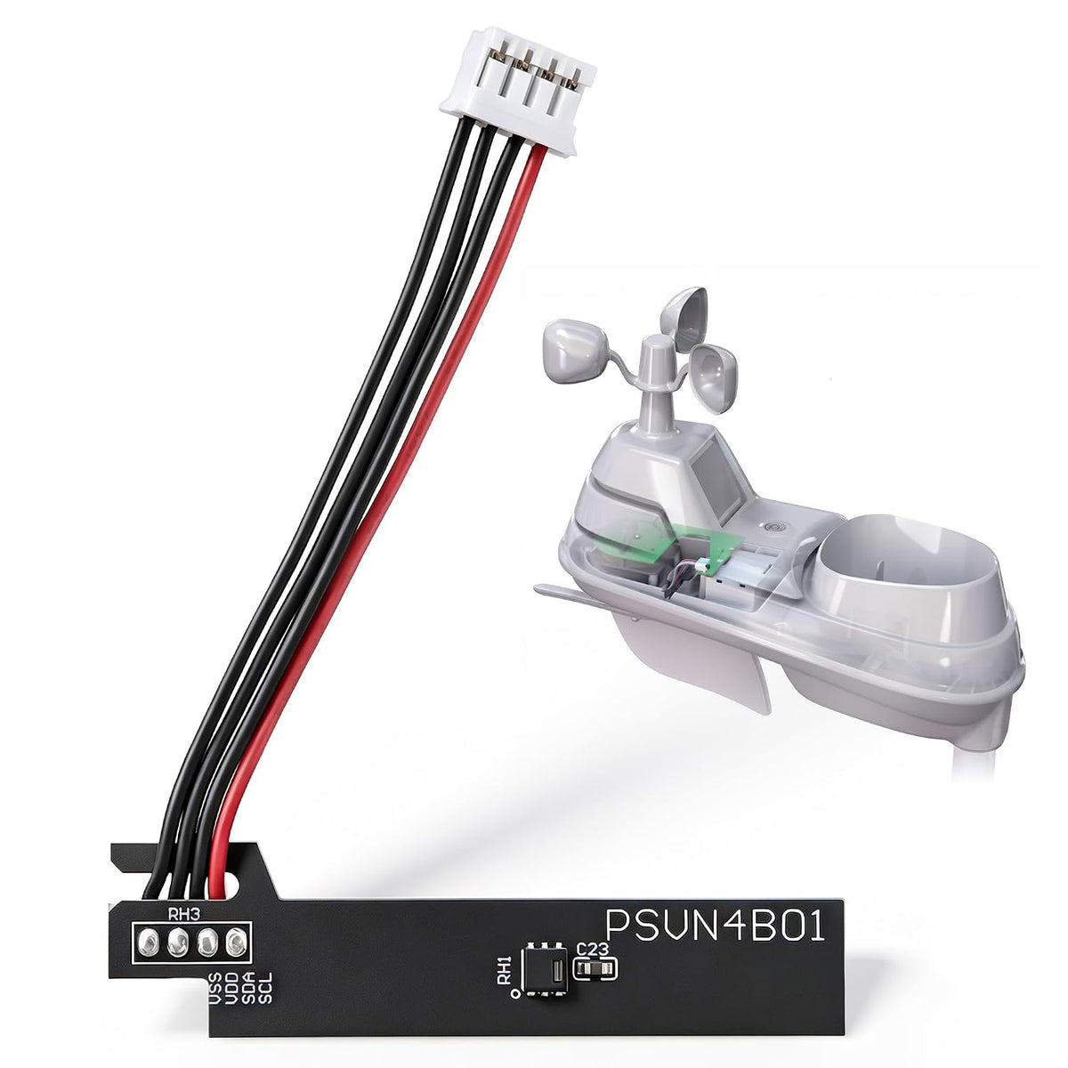 Temperature and Humidity Sensor Replacement Compatible with AcuRite 5-in-1