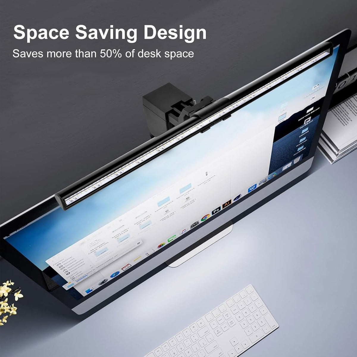 40cm Computer Monitor Lamp, No Screen Glare Light Bar Eye Caring USB Lamp