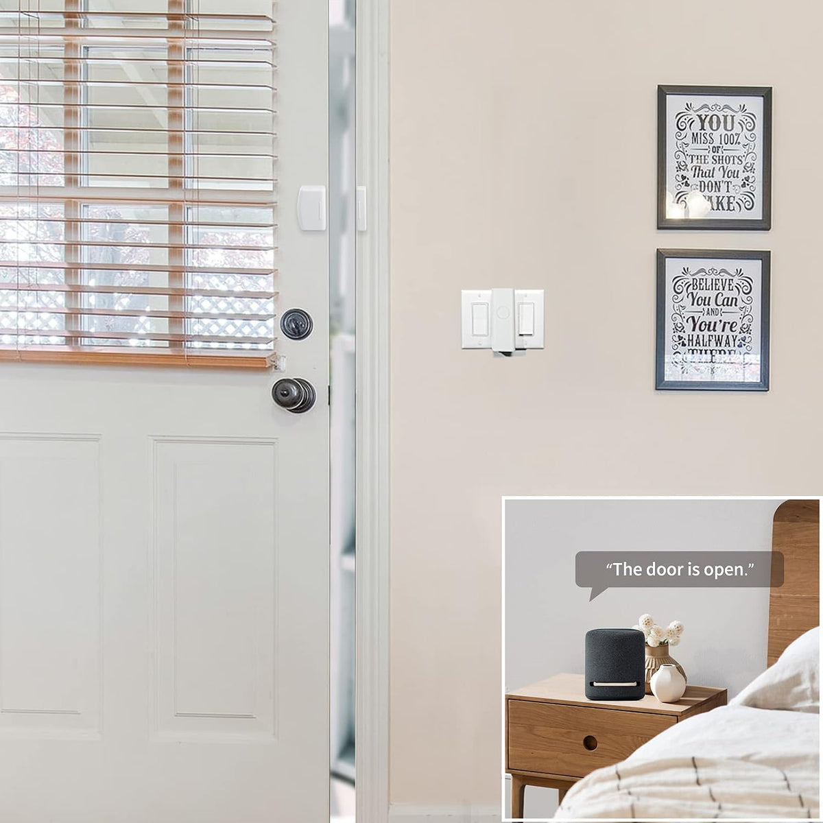 THIRDREALITY Zigbee Door Sensor and Water Leak Sensor, for Home Security and Smart Home Automation, Works with SmartThings, Aeotec, Hubitat or Echo Devices with Build-in Zigbee Hub,hub Required