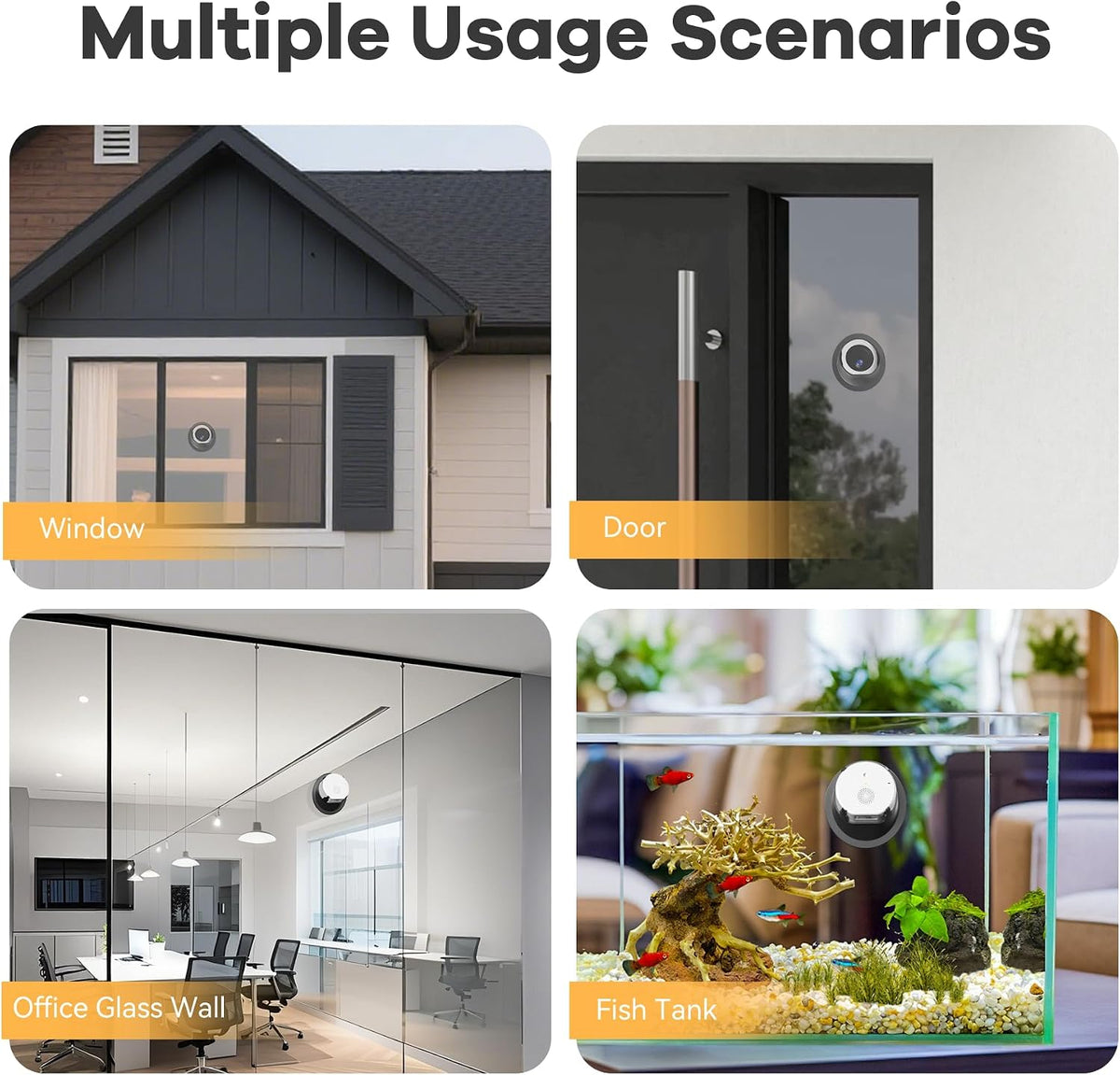 Rxuze 2.5K 4MP Indoor Window Camera, Wireless Cameras for Home Security