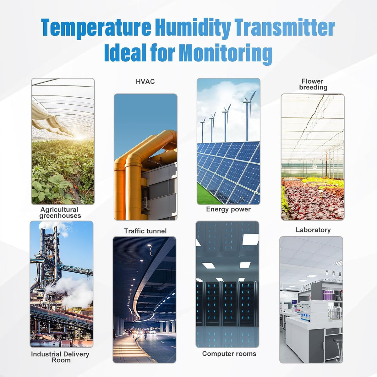 Tzone 4-20mA Temperature Humidity Transmitter Industrial Analog Temp Sensor