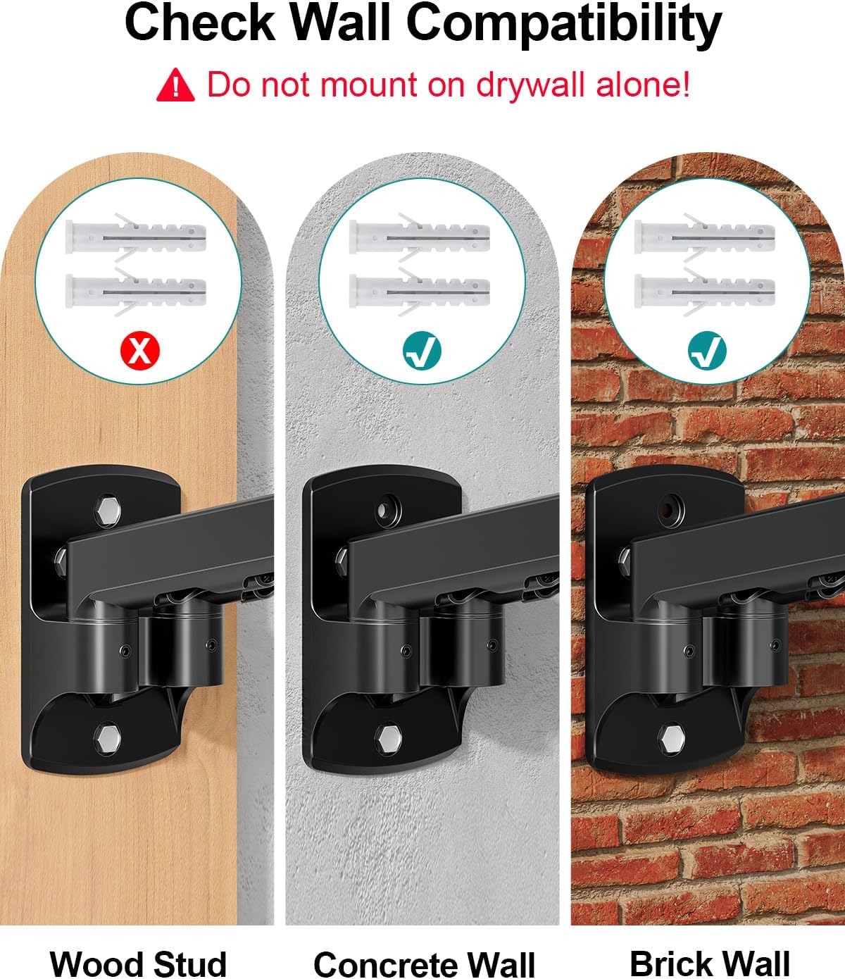 MOUNT PRO Dual Monitor Wall Mount for Max 32" Screens, Up to 19.8lbs Each
