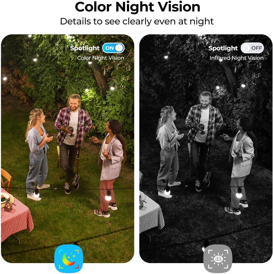 Security Cameras Wireless Outdoor 2K Solar Powered WiFi Cameras for Home Security,AI Motion Detection,Siren Alarm,Spotlight Color Night Vision,2-Way Audio,SD/Cloud Storage (2 Solar Cams)