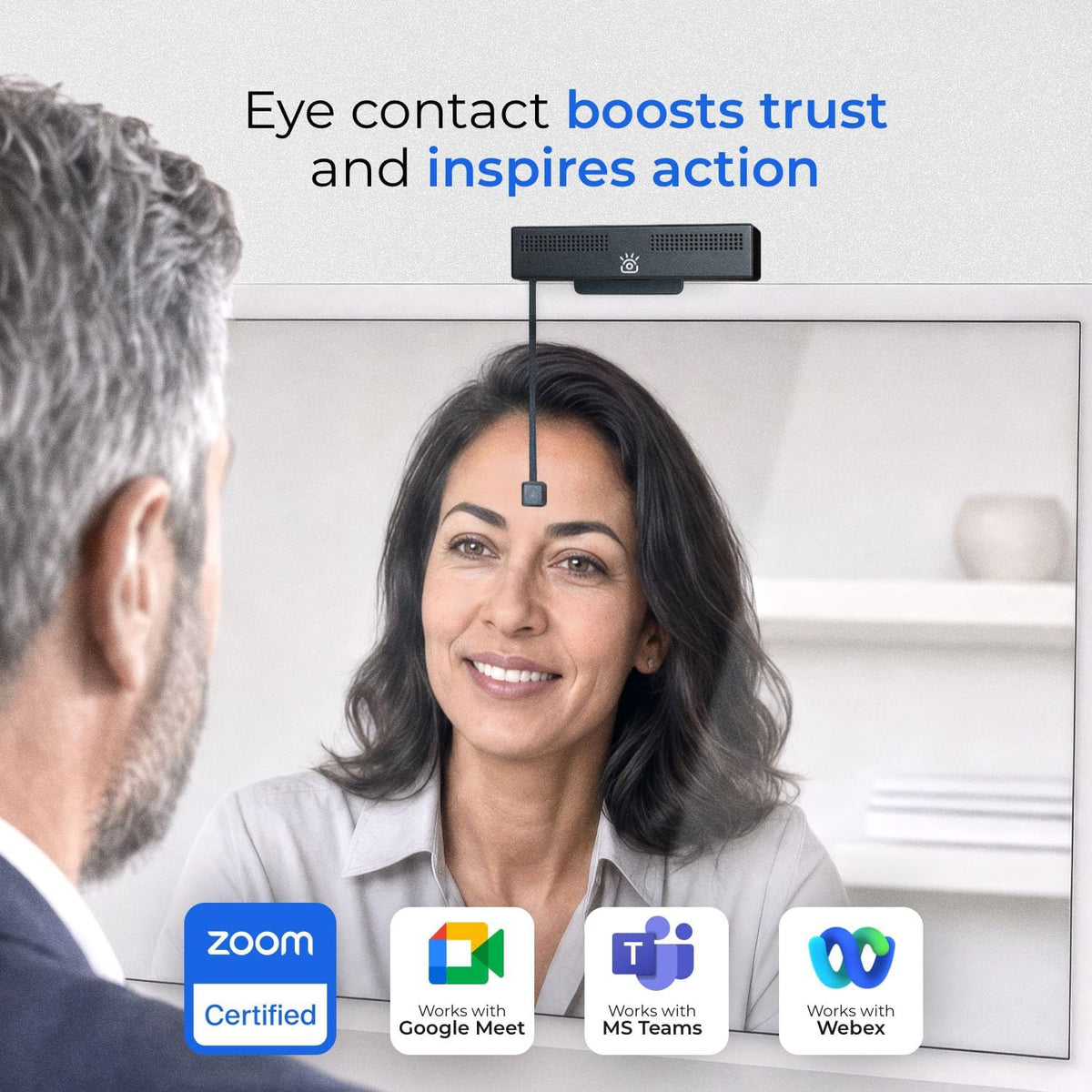 Pro 4K HD Webcam Eye Contact Camera for Desktop
