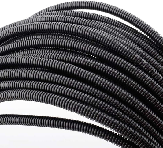 ZhiYo 100 FT 1/4" Wire Loom Split Tubing Auto Wire Conduit | Flexible Cover