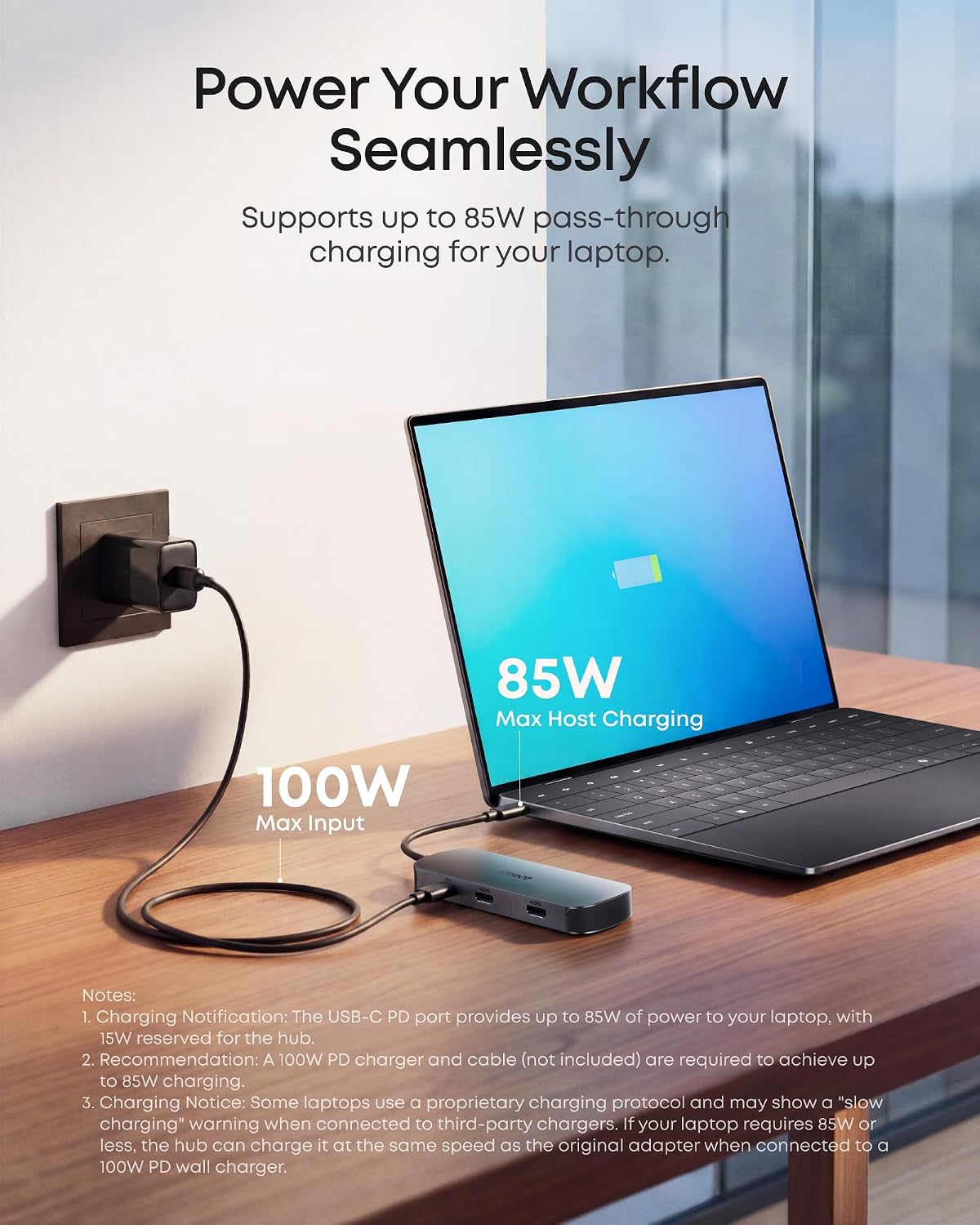 Anker Nano Laptop Docking Station Dual Monitor,8-in-1 USB C Hub for Windows | Dual 4K@60Hz HDMI Dock, 10Gbps USBC & USBA Data Ports, 85W PD, SD/TF Card Reader, for Dell, Lenovo, HP (Charger Not Included)