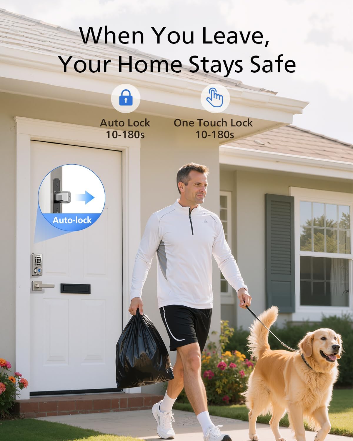Philips Wi-Fi Door Lock, WiFi Smart Lock Keyless Entry Deadbolt for Front Door, Remote Control, Built-in WiFi, APP Fingerprint Passcode Unlock, Auto Locking | Remote Control, Built-in WiFi, APP Fingerprint Voice Unlock, Auto Locking