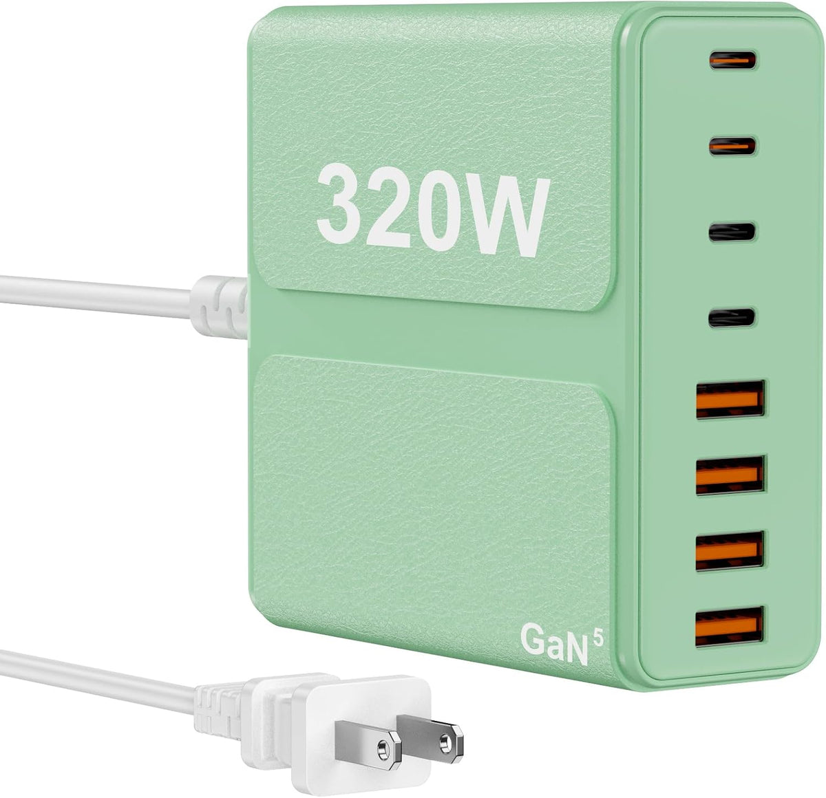 320W USB C Charger Block 8-Port USB C Charging Station