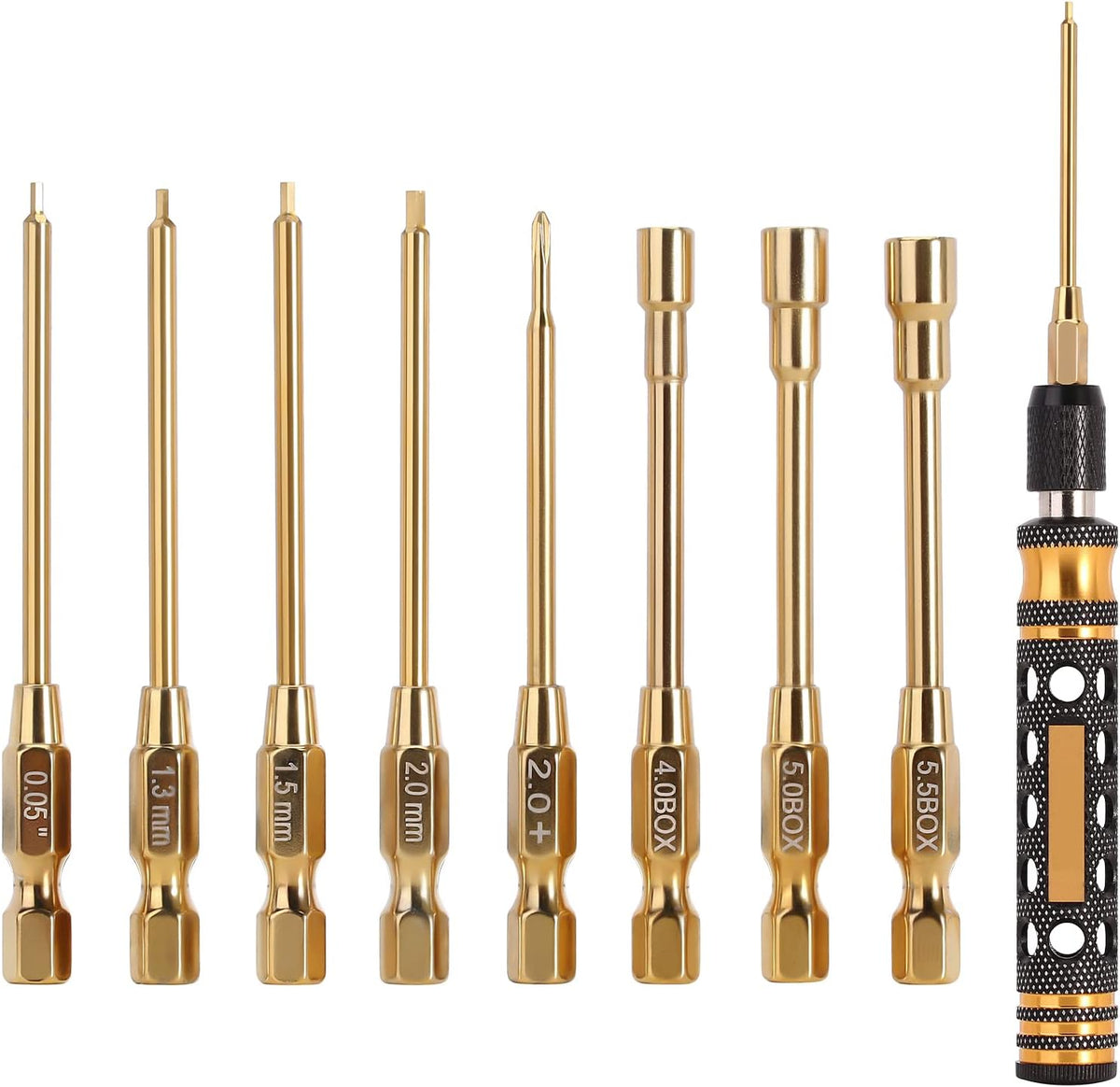 INJORA 8 in 1 RC Tool Kit Hex & Nut Screwdriver for 1/24 1/18 Mini RC Cars