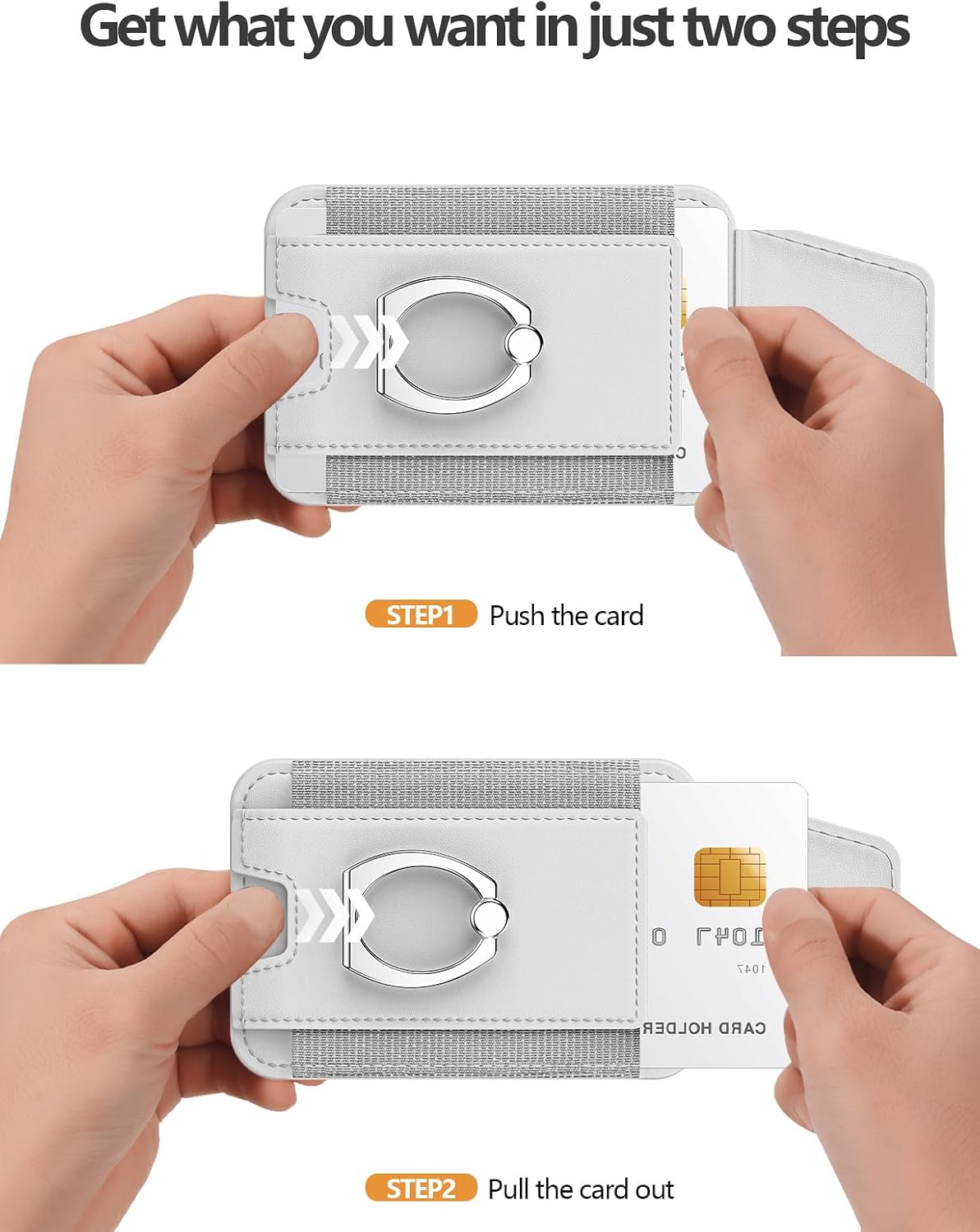 for Magsafe Wallet with Grip, 6-Card Holder; Stronger Magnetic Phone Wallet | Magnetic Card Wallet Holder for iPhone 17/16/15/14/13/12 Series, Privacy Flap, RFID Blocking, Grey