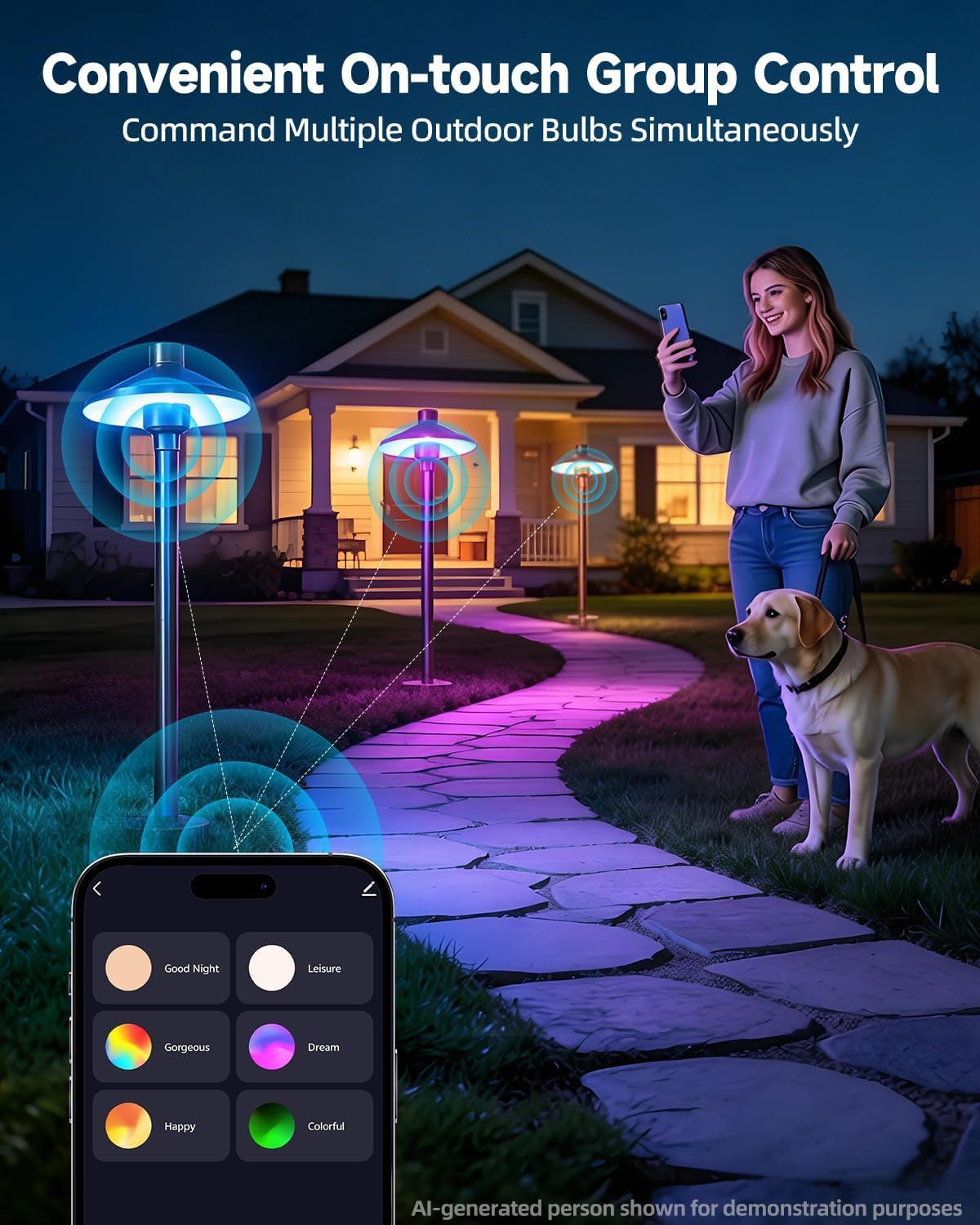 Color Changing G4 LED Bulb 12V 3W Smart Bluetooth G4 Bulb 2-Pack
