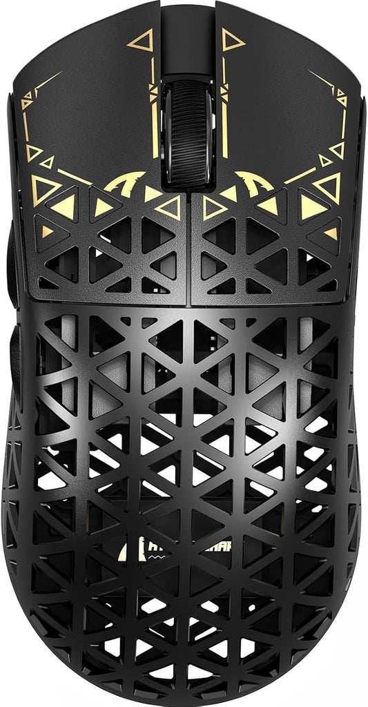 ATTACK SHARK R5Ultra 8K Carbon Fiber Wireless Gaming Mouse, Black | 42K DPI,PAW3950 MAX Sensor,39g Ultra-Lightweight,Nordic 52840 MCU Chip,Wired/BT/2.4GHz Wireless Programmable Mice for PC/Mac