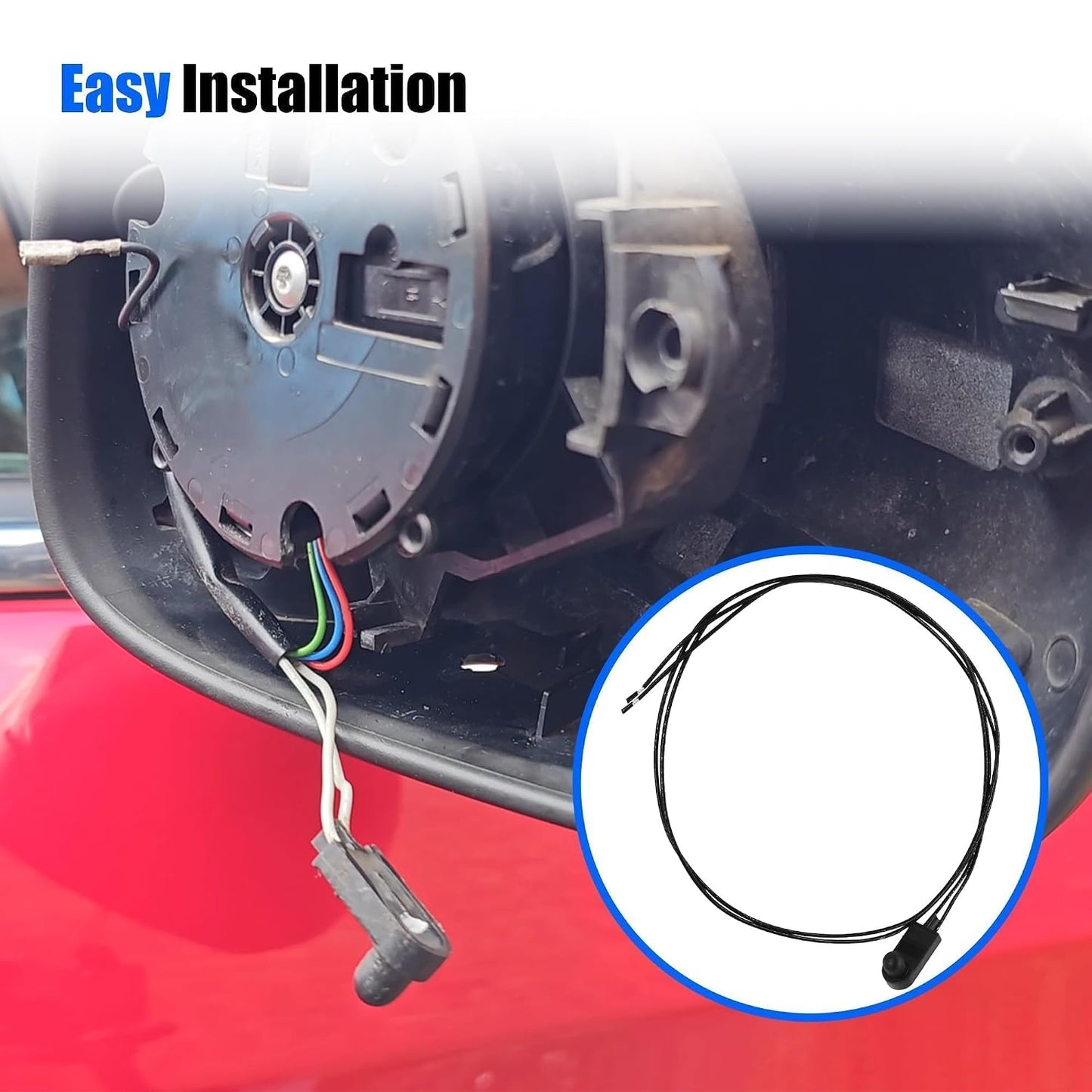 Outside Ambient Air Temperature Sensor 71753245 Fit for Fiat/Jeep | 735655747 735603615 Exterior Underneath Door Mirror Fit for Fiat 500 500X 500L for Jeep Renegade Punto Alfa Romeo