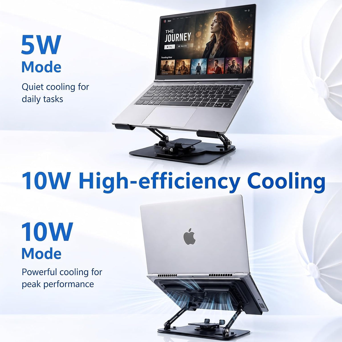 Laptop Cooling Pad with Detachable Fan & Cooler (USB A-C Port)