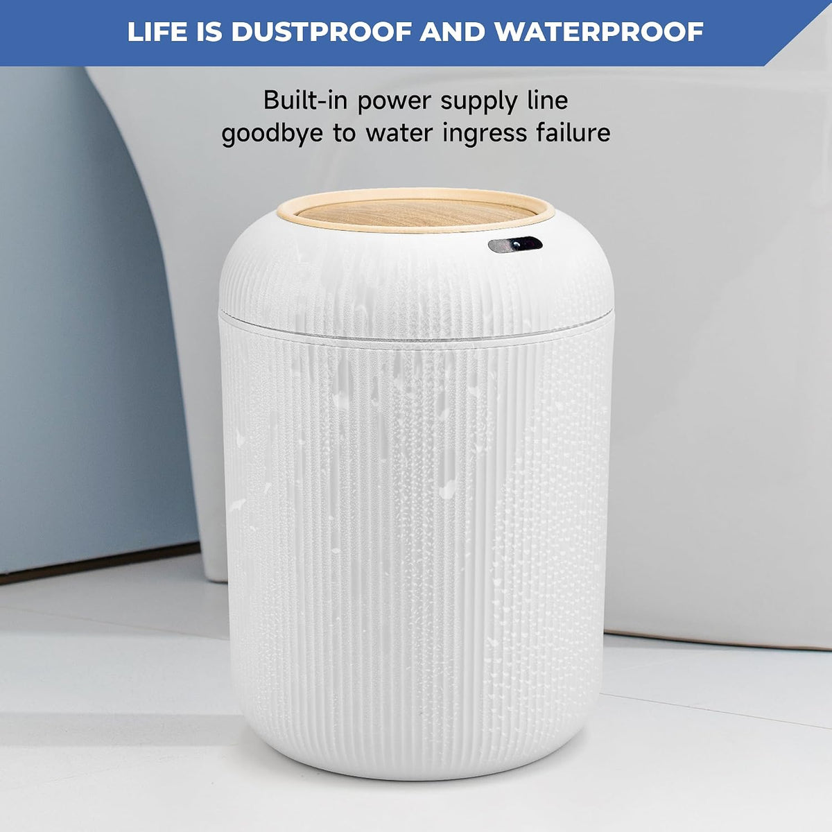 Pukomc Smart Sensor Wastebasket, Convenient and Hygienic Easy to Use