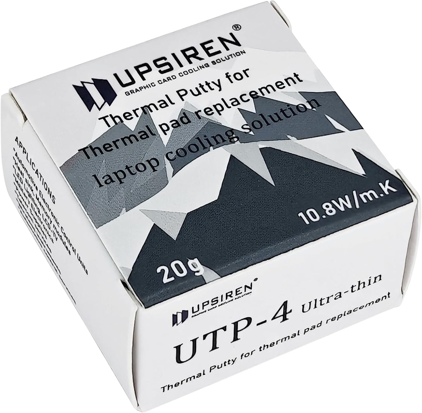 UTP-4 Ultra Thin 10.8w/mk Thermal Putty for Laptop Cooling,Thermal Pad Replacement High Performance (20g)