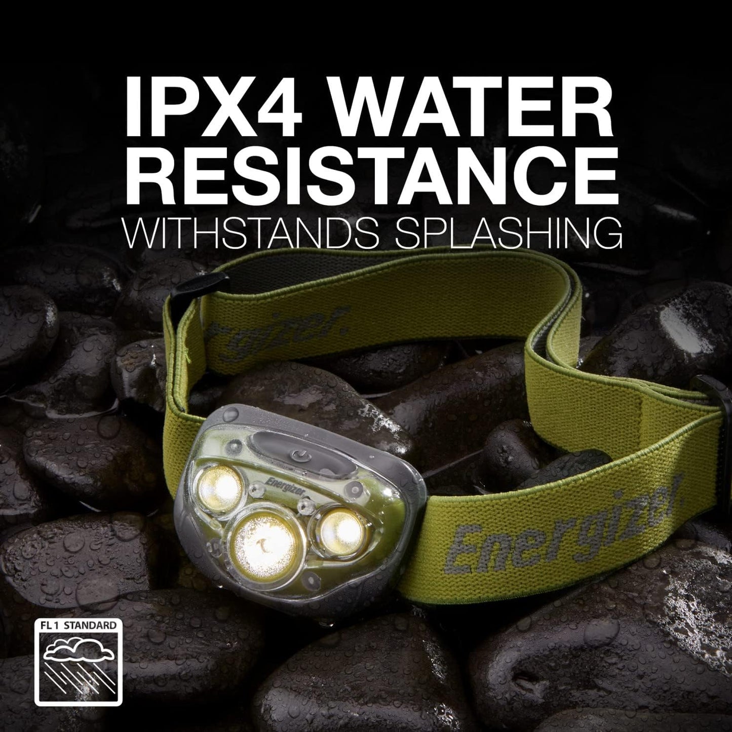 Energizer PRO-260 LED Headlamp, IPX4 Water Resistant Headlamps, High-Performance Head Light for Outdoors, Camping, Running, Storm, Survival LED Light for Emergencies (Batteries Included)