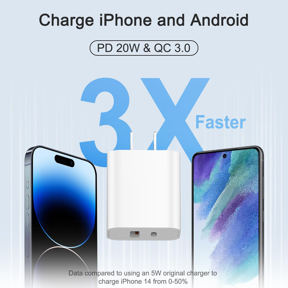 iPhone 17 16 15 Charger Fast Charging USB C Charger Block Type C Chargers Charging Block with 3 Pack 10FT Cable for iPhone 17/17 Plus/17 Pro Max/16/16 Plus/16 Pro Max/15 Pro Max/iPad Pro