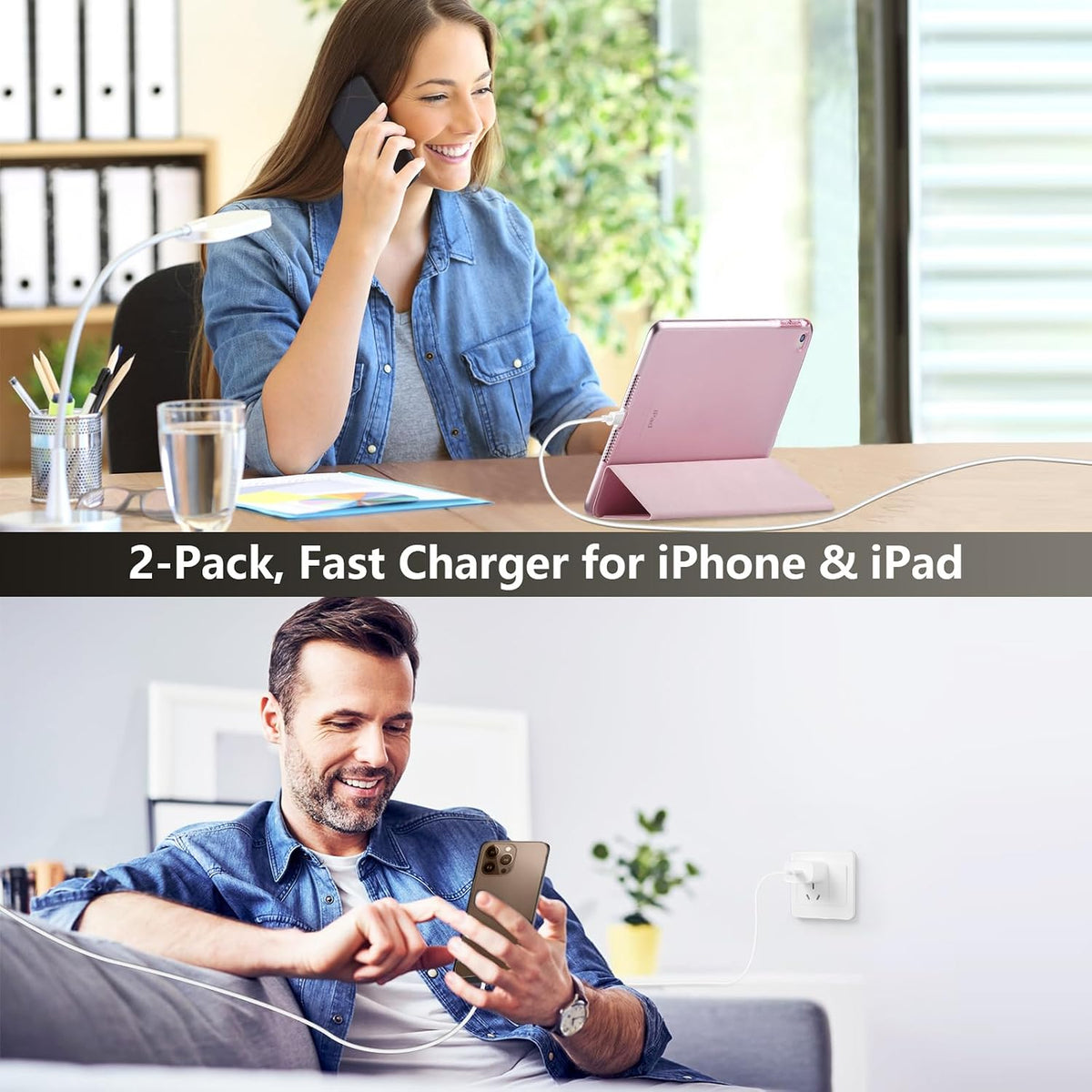 iPhone 18 17 16 15 Pro Max Charger Fast Charging 20W 10 FT Long USB C Cable