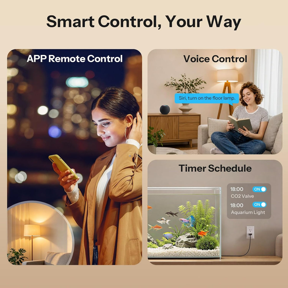 SONOFF S61s Matter Smart Plug, 15A Wi-Fi Outlet with Energy Monitoring