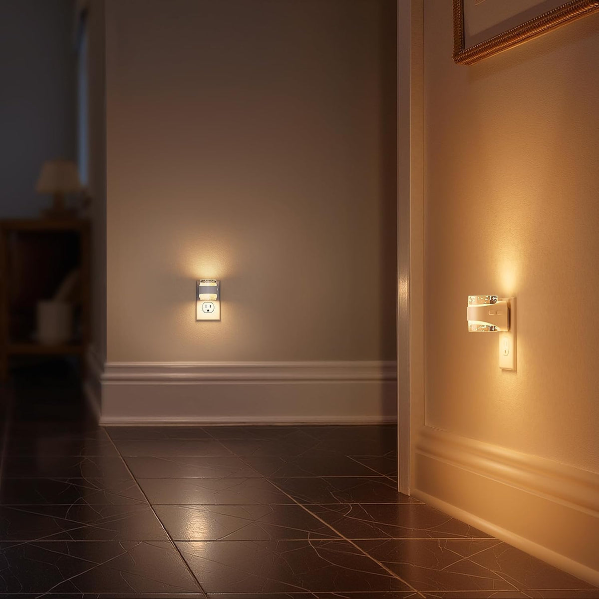 Briignite Night Light Dimmable Night Lights Plug Into Wall Bubble Design