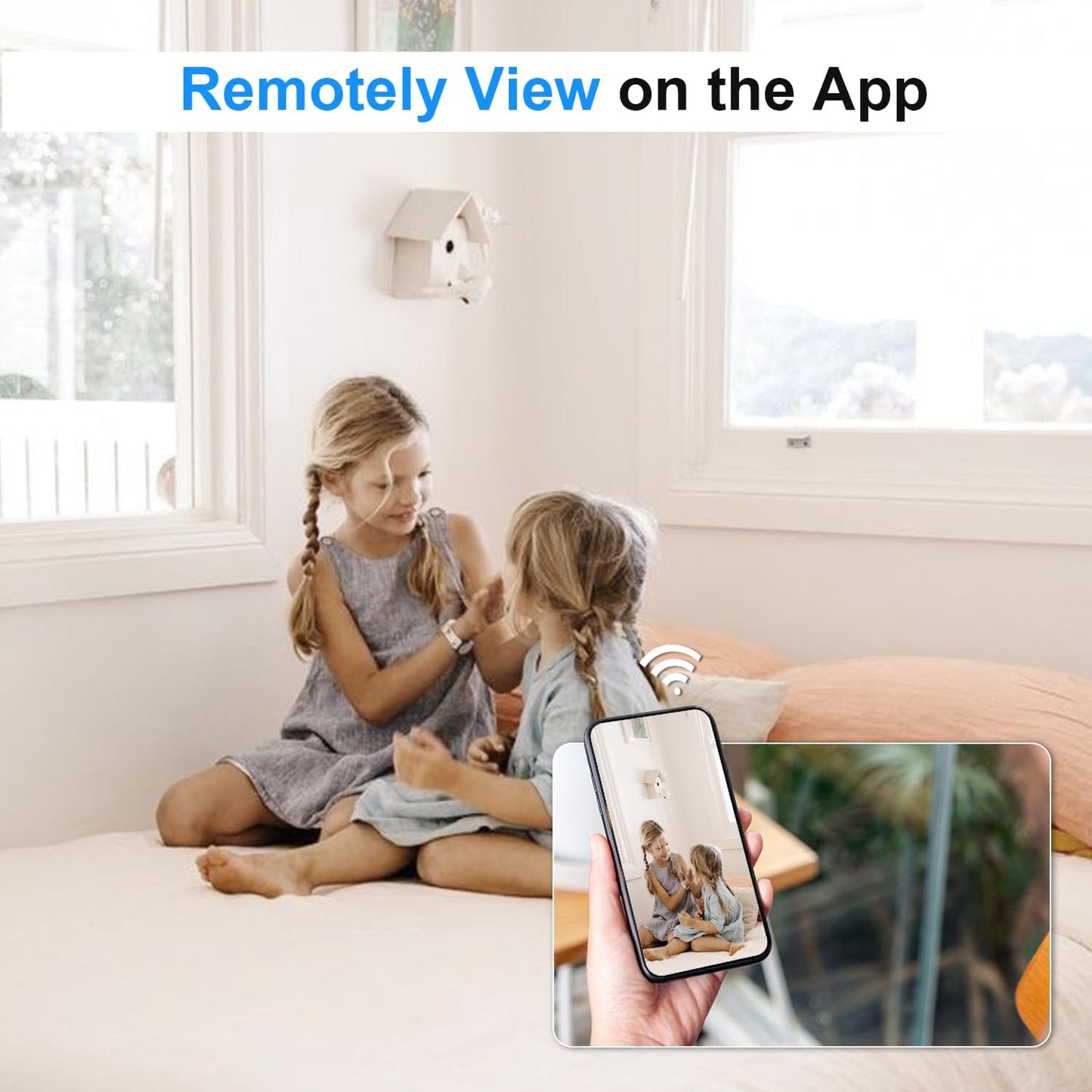 Small Wireless Camera with USB Charger - Full HD 1080P - Mini Security Cam for Indoor Use - Cloud Storage