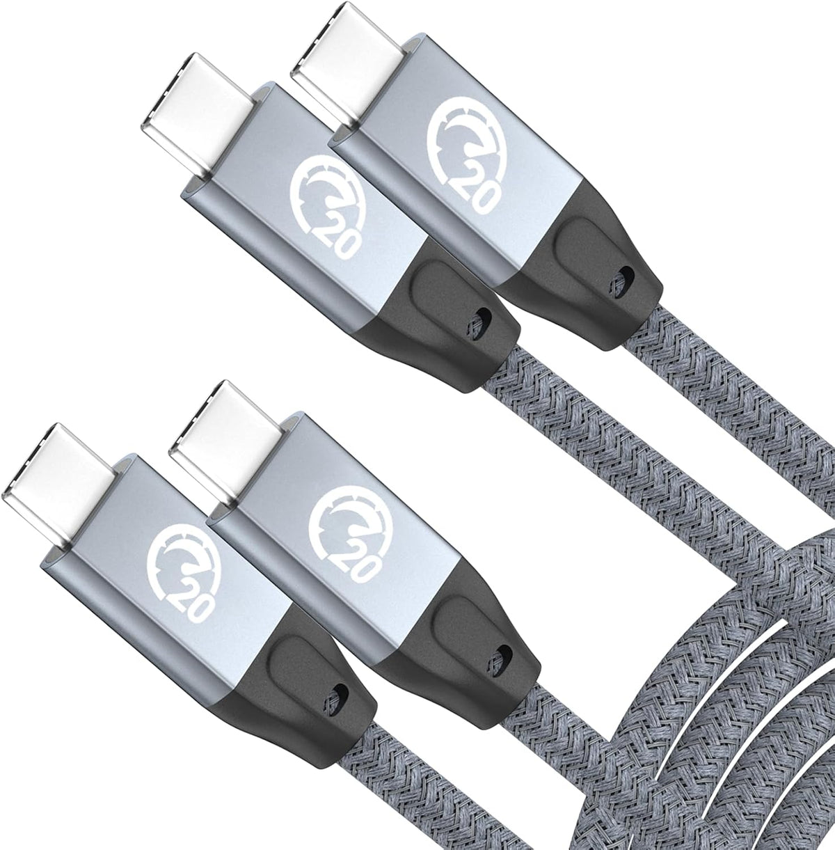 USB C to USB C Cable 100W 1.5FT 2Pack, USB C 3.2 Gen 2X2 20Gbps Data Cable