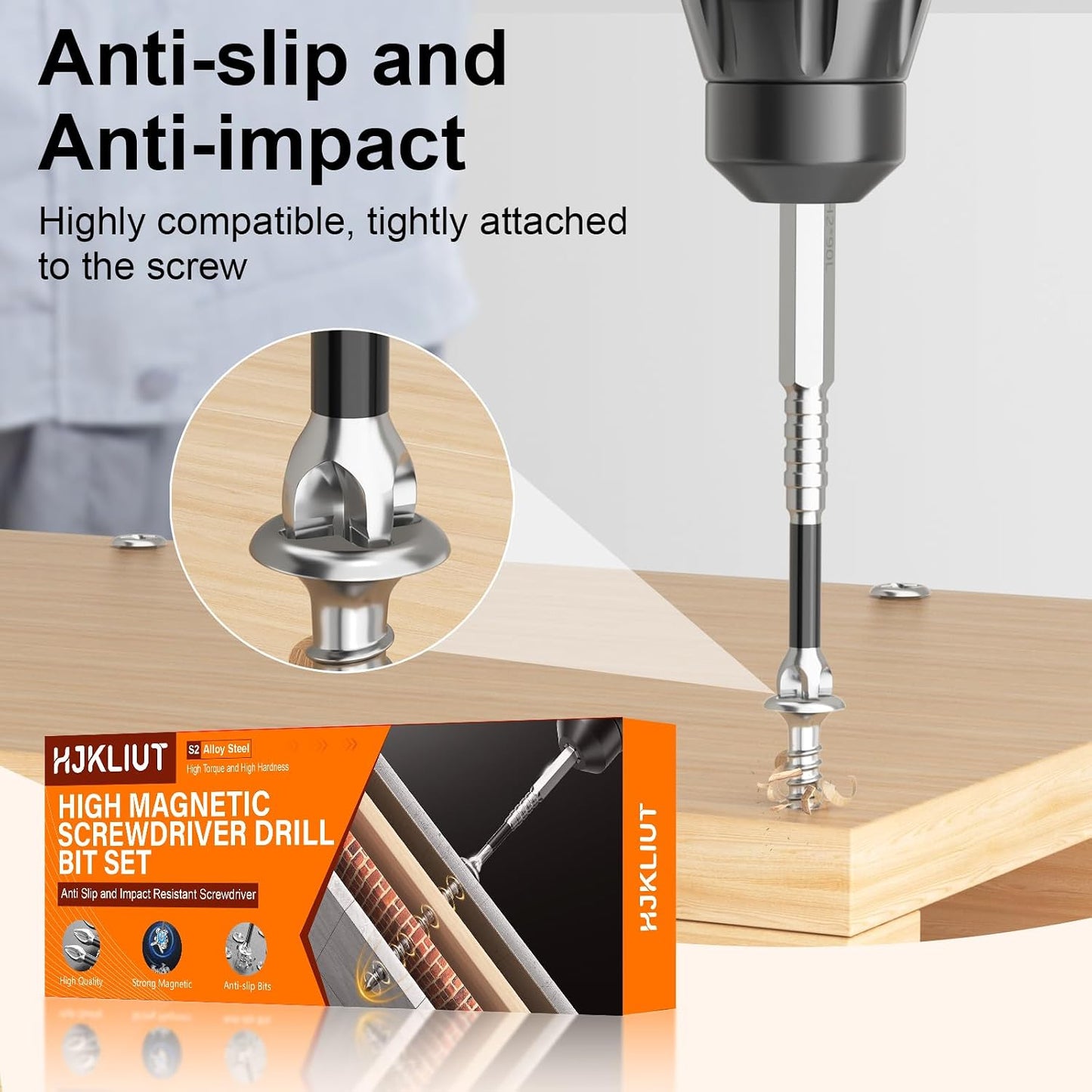 High Magnetic Screwdriver Drill Bit Set - 12Pcs | K5 Impact Resistant Non Slip Bit - Magnetic Screwdriver Set - Screwdriver Bit Set - 25 50 65 70 90 150mm