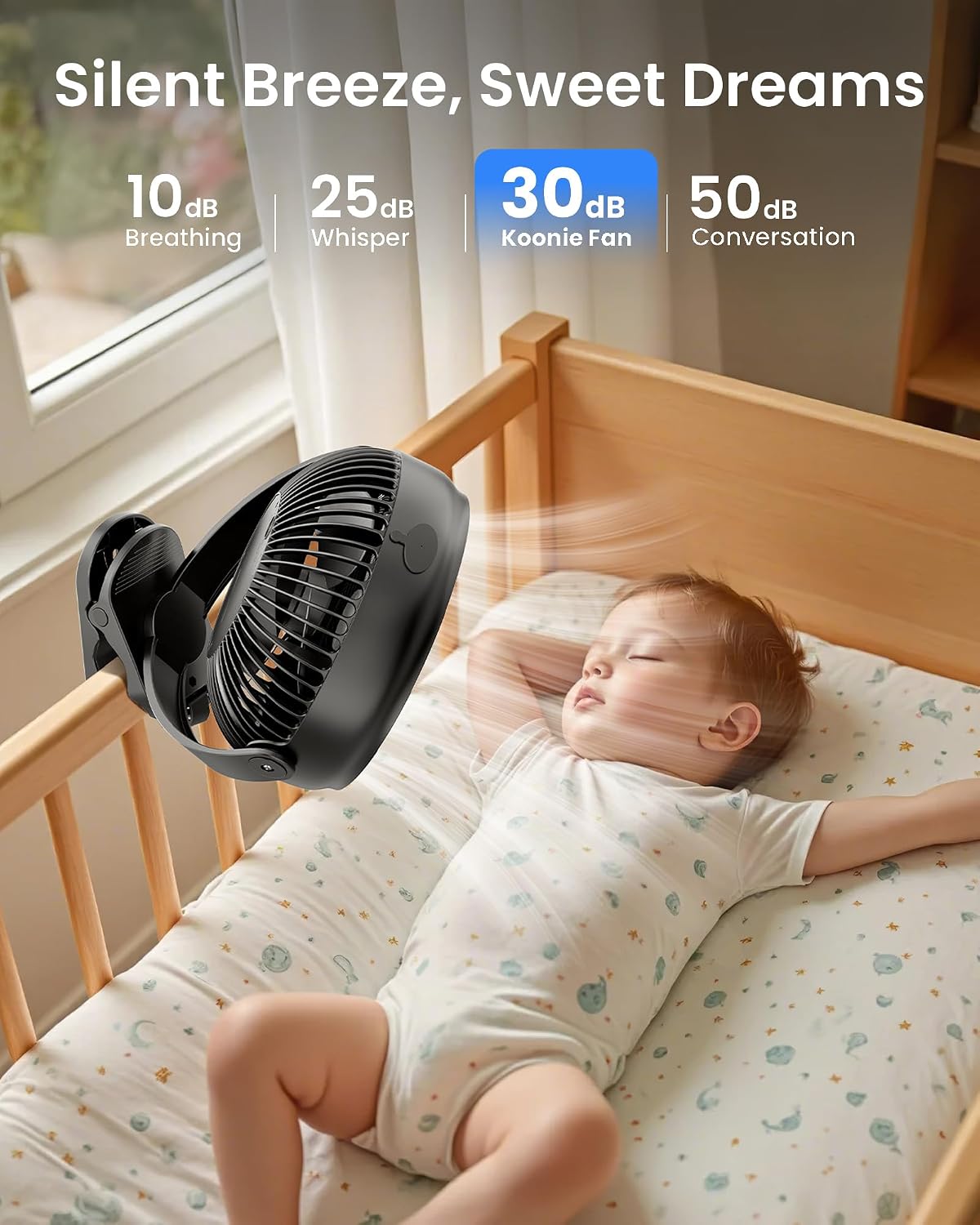 Koonie 8'' 10000mAh Battery Operated Misting Fan with Max. 48 Hrs Runtime | Portable Mist Desk Fan with Clip, 3 Speeds, 2 Spray Modes, 200ML Tank for Golf Cart Home Office Travel Camping Stroller