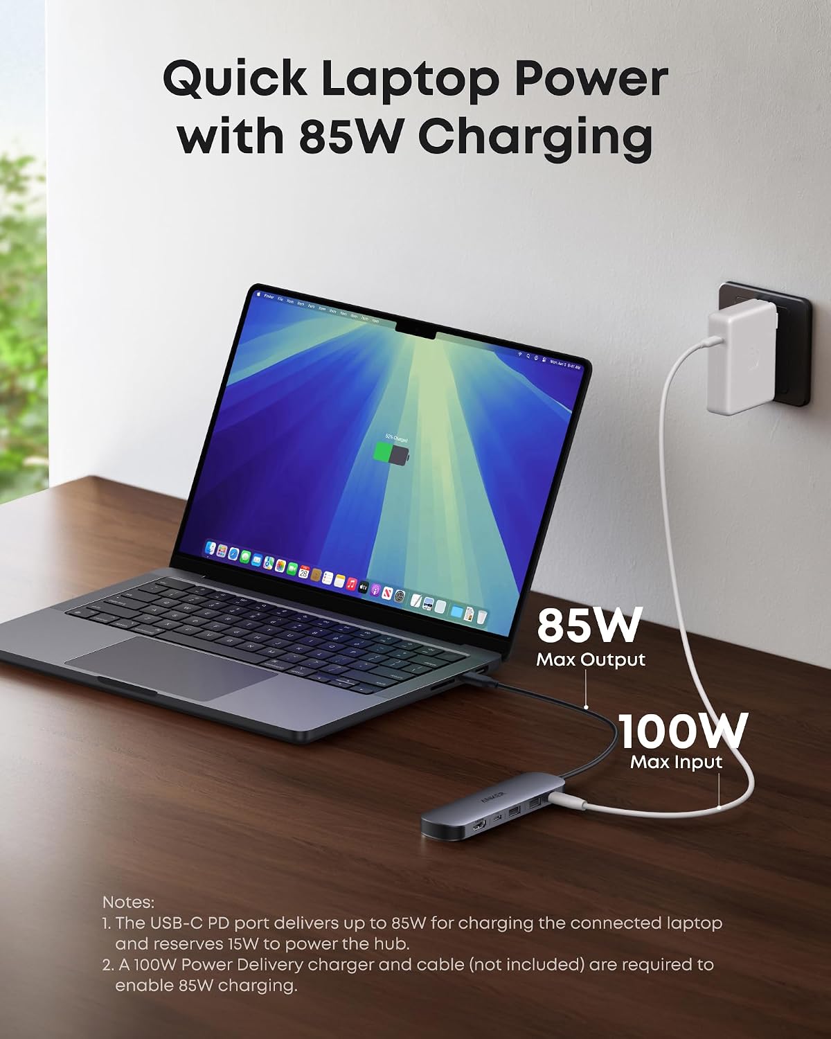 Anker USB C Hub, 7in1 Multi-Port USB Adapter, 4K@60Hz USBC to HDMI Splitter