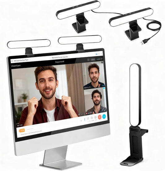 UBeesize Video Conference Lighting, Streaming Light with Stand, 2-Pack