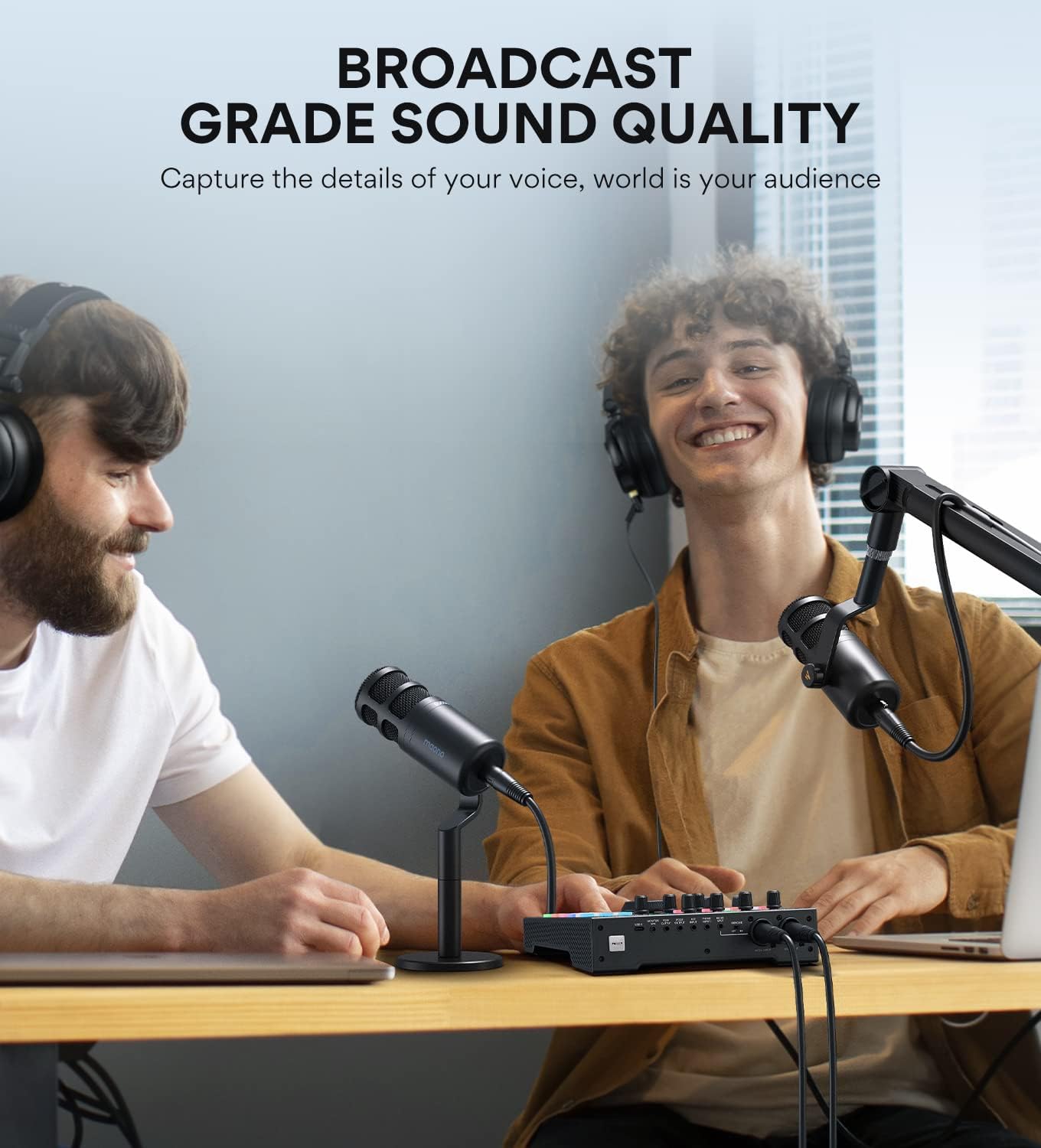 MAONO PD100 XLR Podcast Microphone, Cardioid Studio Dynamic Metal Desk Mic | Compatible with Audio Interface, Audio Mixer, Sound Card for Vocal Recording, Streaming, Voiceover, Music, Content Creation