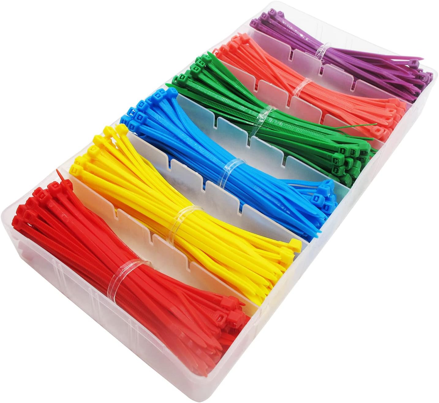 Superun Zip Tie Kit - 400 Pack Zip Ties Assorted Sizes 4 Inch, 6 Inch, 8 Inch Mix Pack in Black & White Wire Ties assortment… | Self-locking,Zip Tie Kit packed in case,Assorted Cable Ties 4 inch 6 inch 8 inch Mix Pack，Heavy duty,For indoor and outdoor