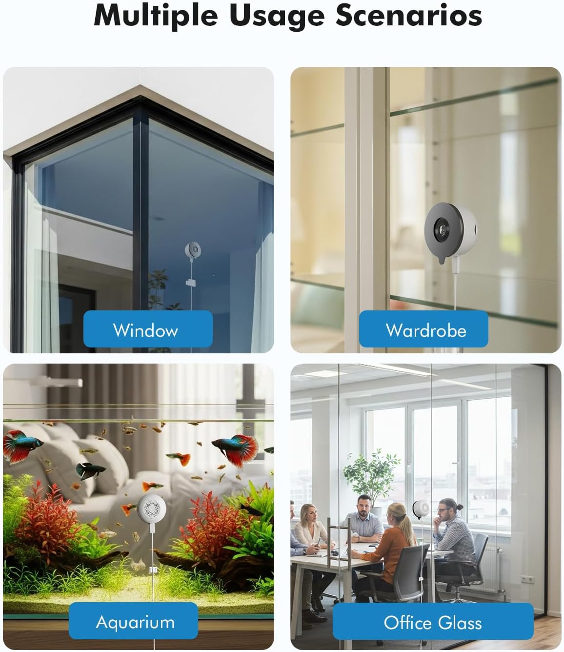 3MP 2K Window Security Camera with Starlight Color Night Vision